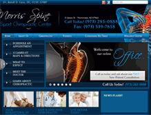 Tablet Screenshot of morrisspineandsport.com
